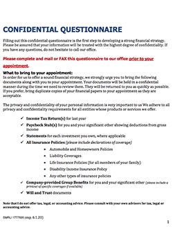 Confidential Questionnaire thumbnail